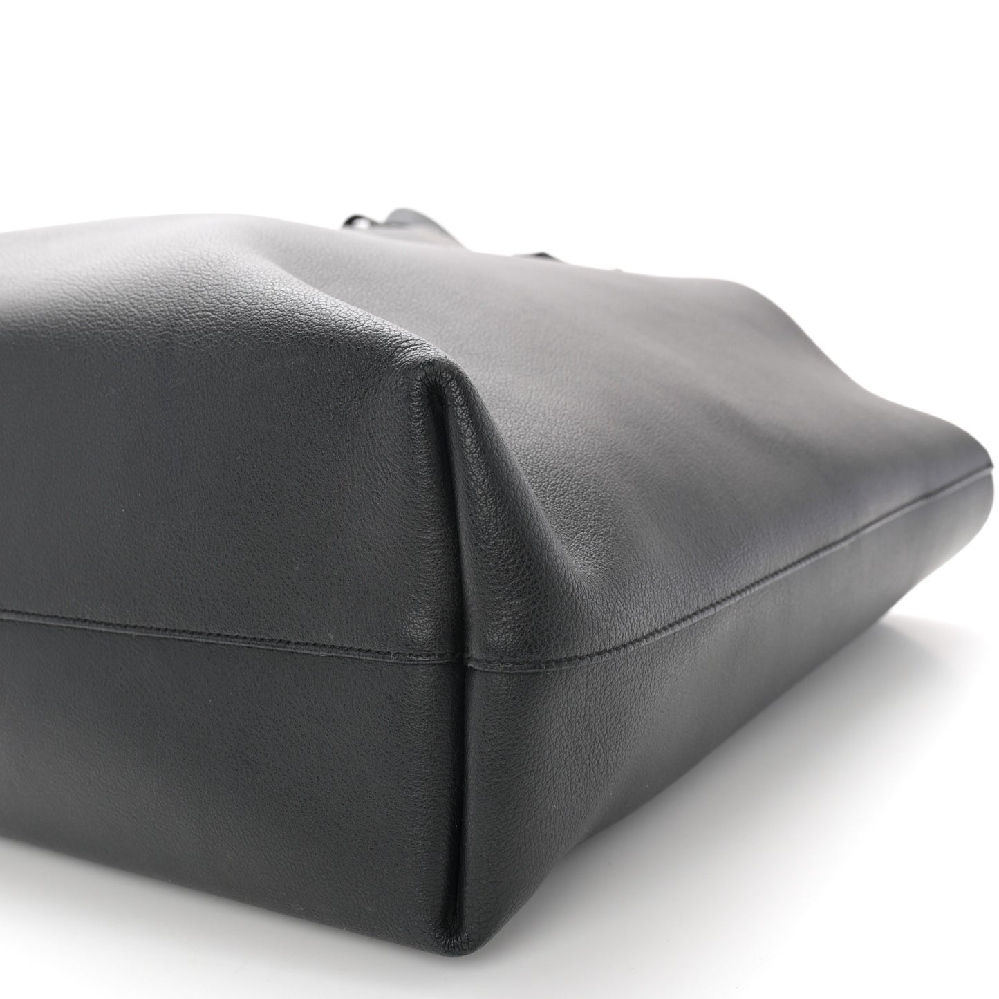 Calfskin Large Shopping Tote Black