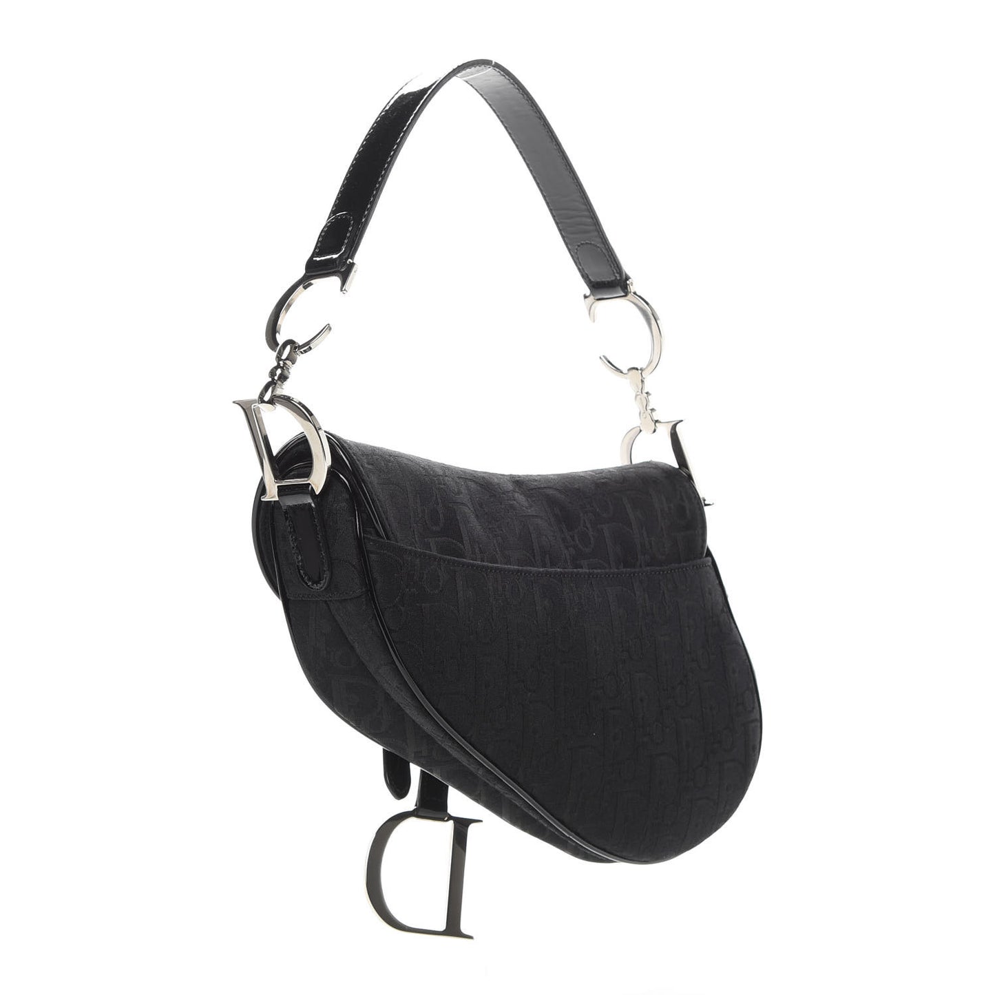 Monogram Saddle Bag Black