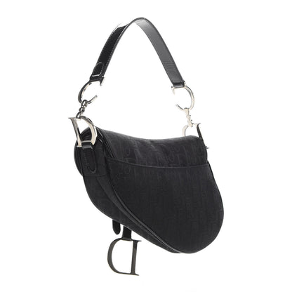 Christian Dior Monogram Saddle Bag Black 3 of 11
