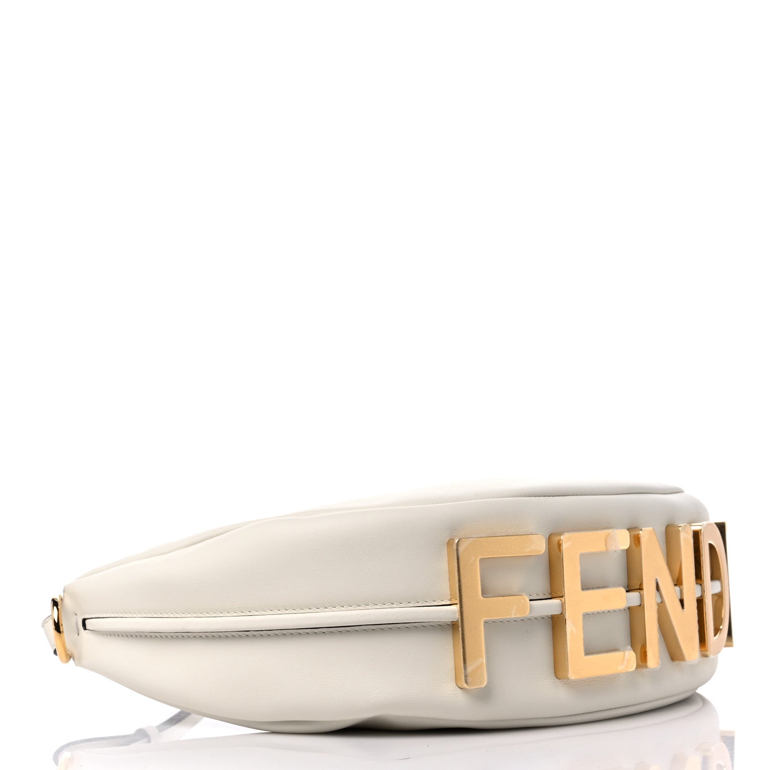 Fendi Vitello Grace Matte Small Fendigraphy Hobo Bag White Ice 4 of 10