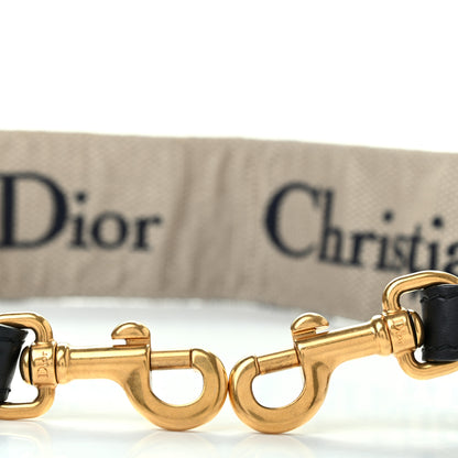 Christian Dior Canvas Embroidered Shoulder Strap Blue 3 of 5