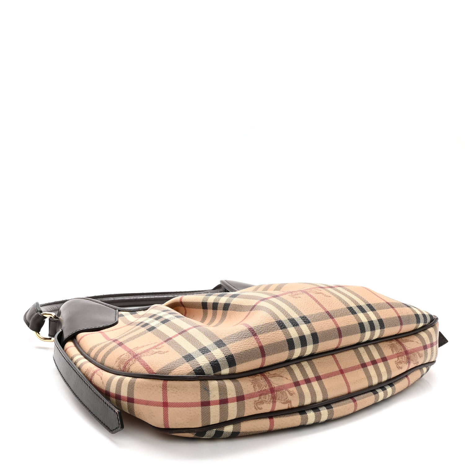 Burberry Haymarket Check Small Brooklyn Hobo Brown 4 of 11