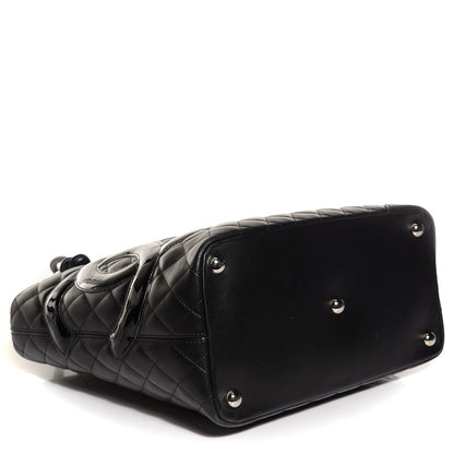 Chanel Calfskin Quilted Large Cambon Tote Black 4 of 8