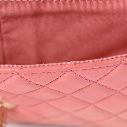 Chanel Lambskin East West Valentine Charms Flap Pink 12 of 25