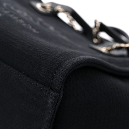 Chanel Mixed Fibers Small Deauville Tote Black 10 of 12