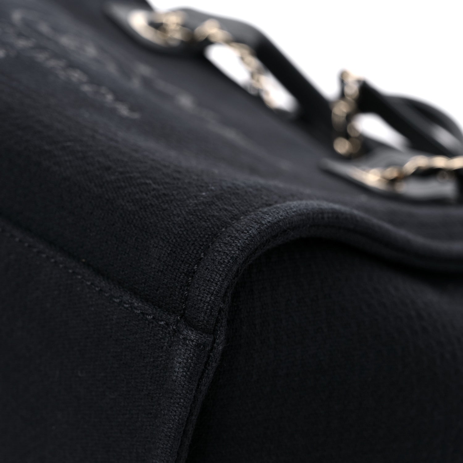 Chanel Mixed Fibers Small Deauville Tote Black 10 of 12