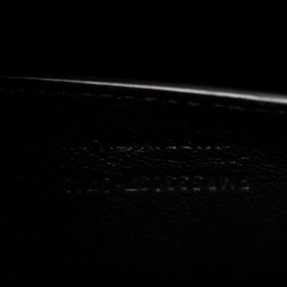 Saint Laurent Crinkled Calfskin Matelasse Monogram Baby Niki Chain Satchel Black 7 of 11
