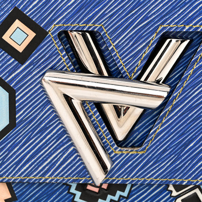 Louis Vuitton Epi Azteque Twist Shoulder Bag MM Denim Light 12 of 12