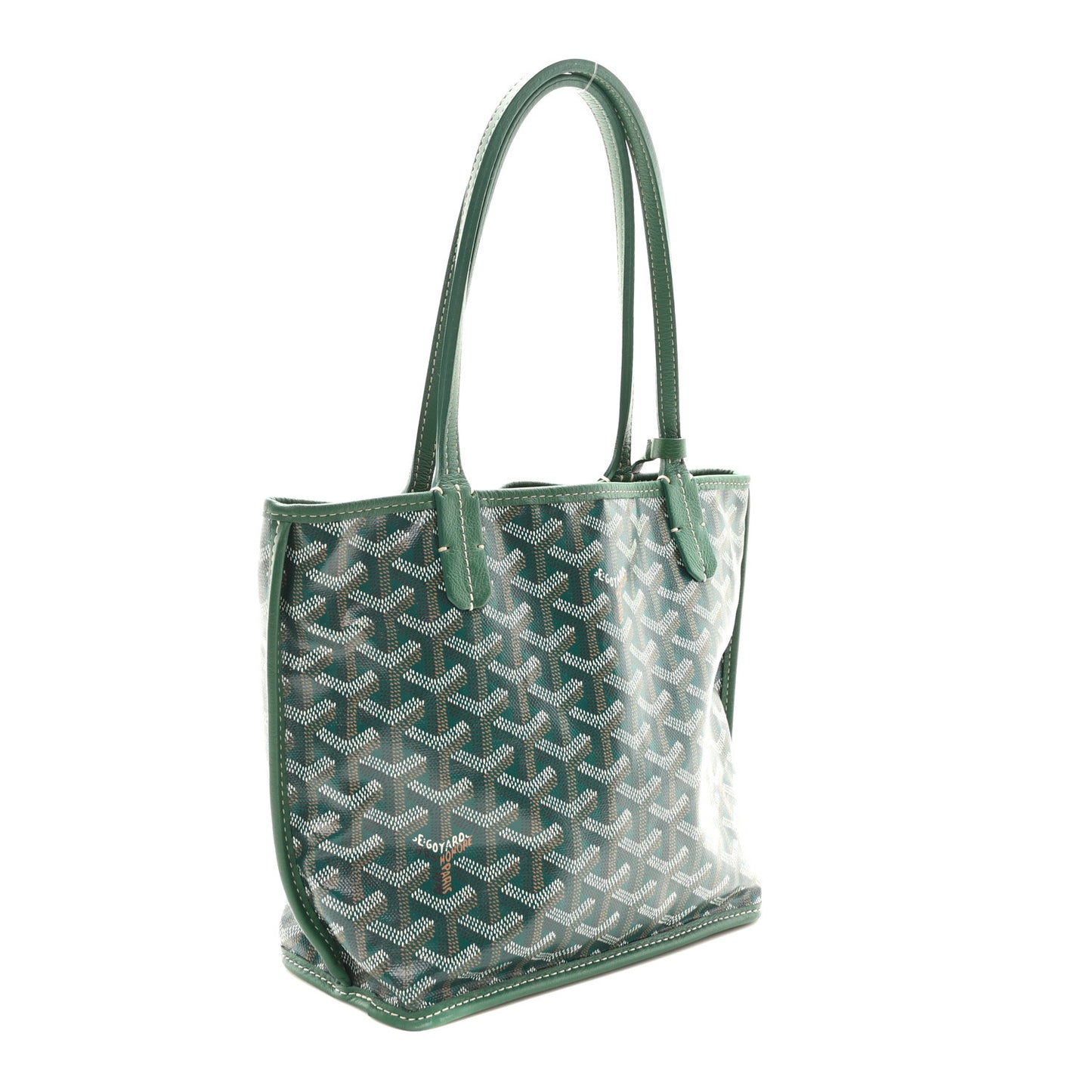 Goyardine Reversible Mini Anjou Green