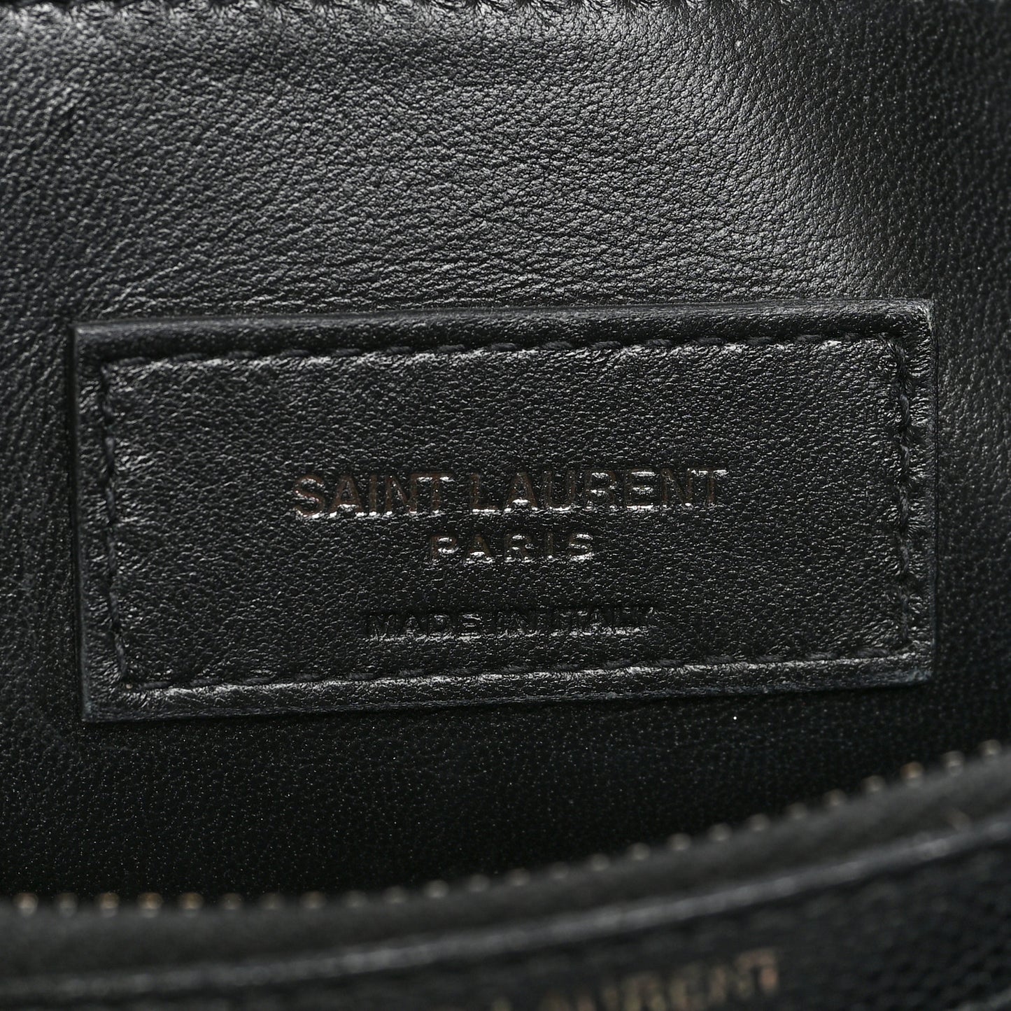 Grain De Poudre Medium West Hollywood Monogram Fold-Over Black