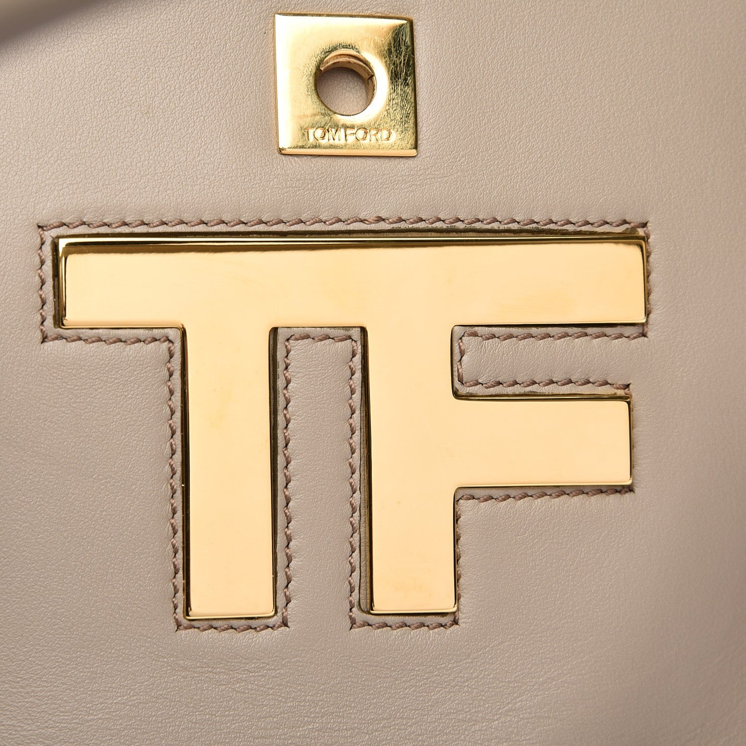 Tom Ford Smooth Calfskin Large Icon Bag Warm Taupe 7 of 7