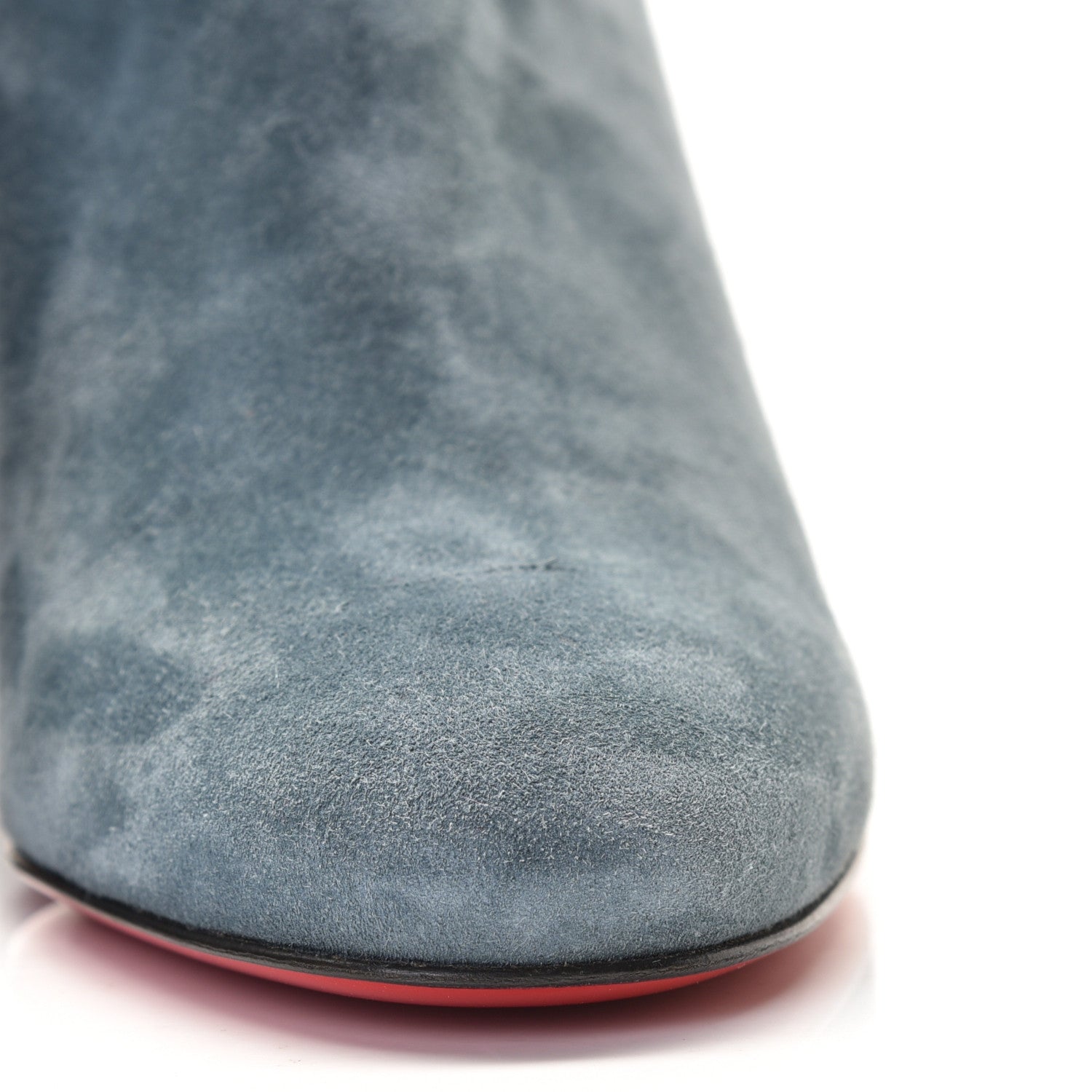 Christian Louboutin Veau Velours Turela 85 Ankle Boots 35 Tempete 4 of 11