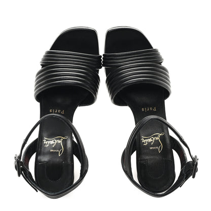 Christian Louboutin Nappa Manola 85 Sandals 37.5 Black 2 of 9