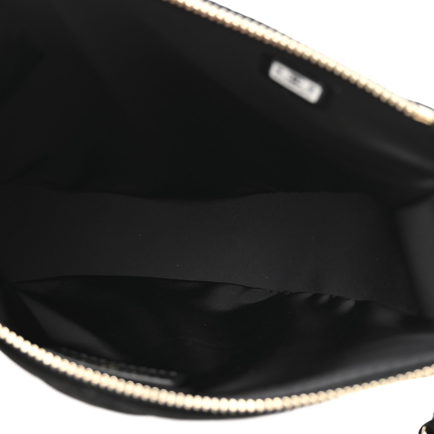 Chanel Velvet Effect Nylon Shiny Crumpled Calfskin Coco Neige Quilted Clutch With Chain Black 6 of 11