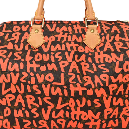 Louis Vuitton Monogram Graffiti Speedy 30 Orange 8 of 10