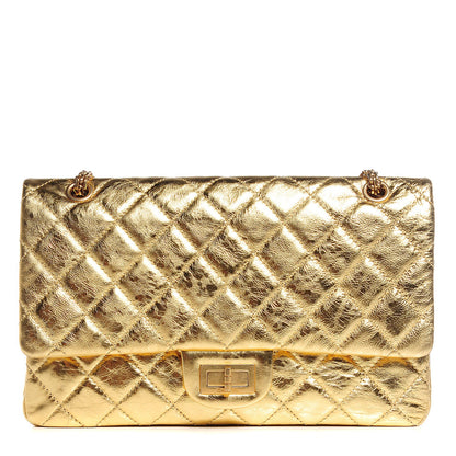 Chanel Calfskin 2.55 Reissue 227 Flap Metallic Gold 1 of 8