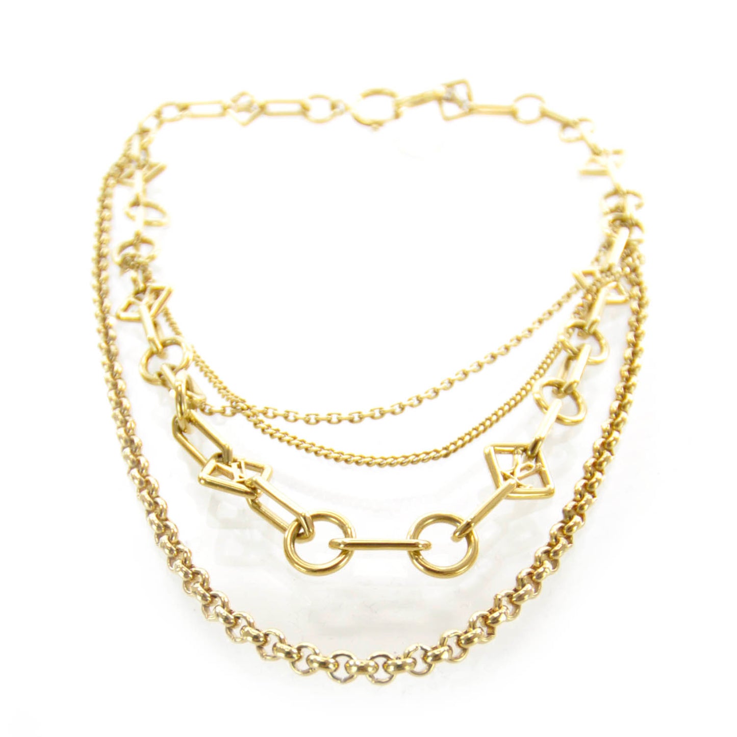 Collier Vegas Chain Necklace Gold