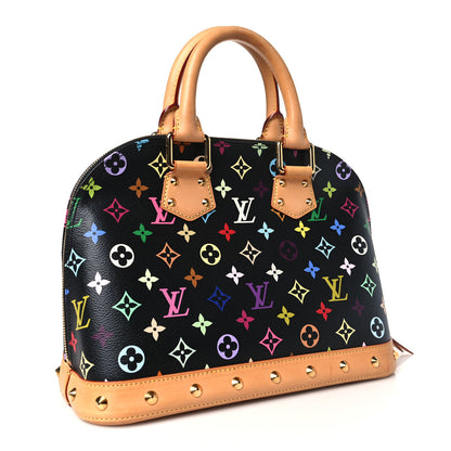 Louis Vuitton Monogram Multicolor Alma PM Black 3 of 12