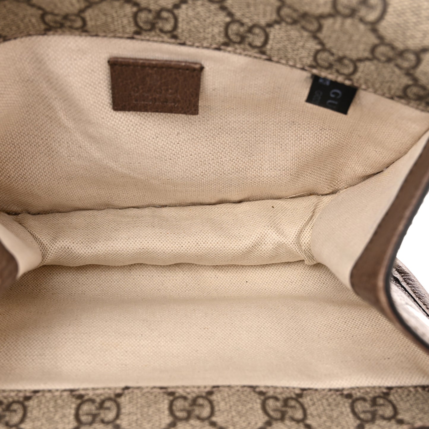 GG Supreme Monogram Web Small Neo Vintage Double Flap Messenger Bag Beige New Acero