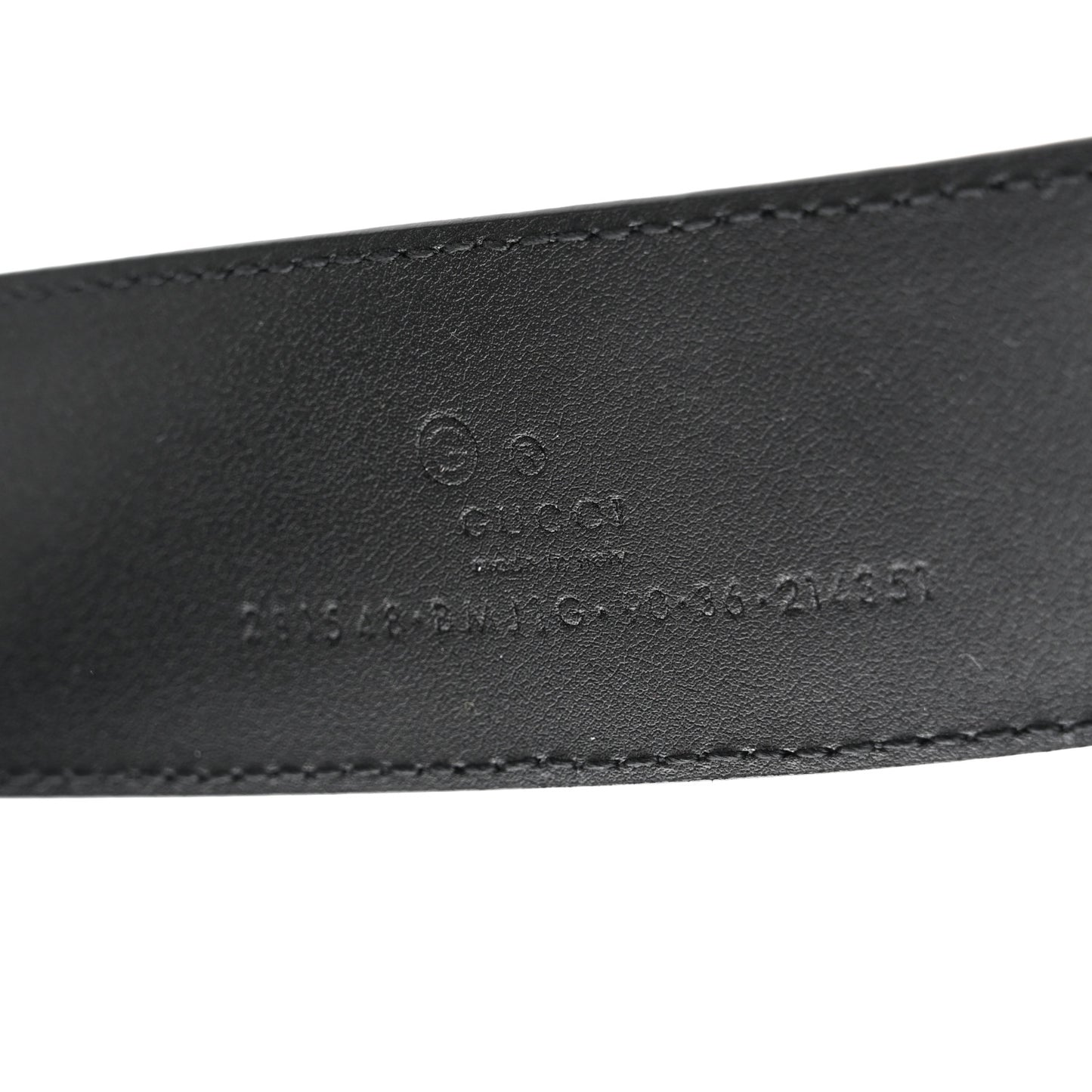 Soft Microguccissima Margaux Calfskin Belt 90 36 Black