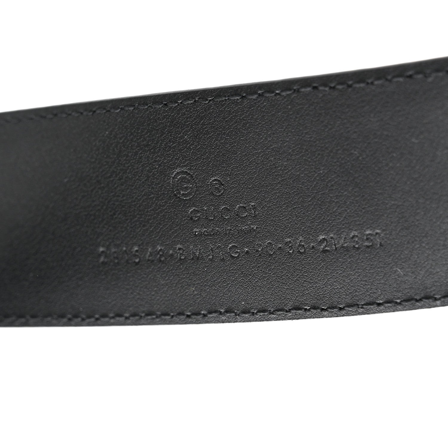 Gucci Soft Microguccissima Margaux Calfskin Belt 90 36 Black 3 of 5