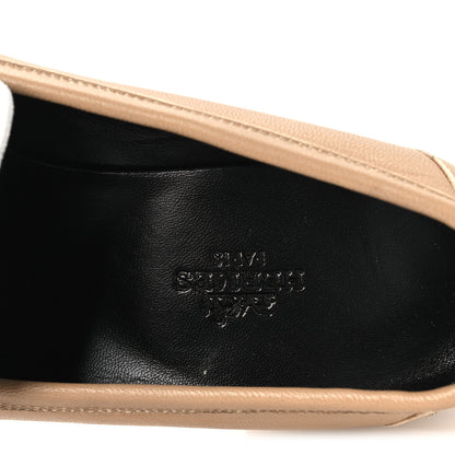 Hermes Goatskin Womens Royal Loafers 37 Beige Argile White 9 of 12