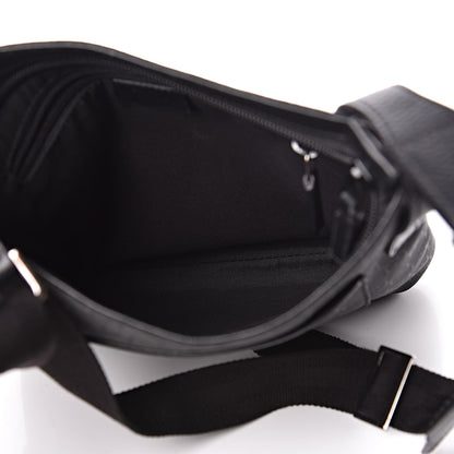 Gucci Nylon Monogram Flat Messenger Bag Black 5 of 12