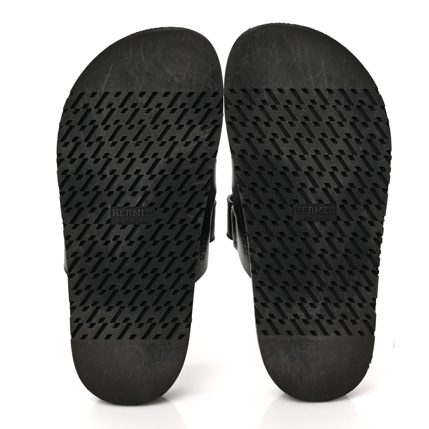 Hermes Calfskin Womens Chypre Sandals 35.5 Black 5 of 10