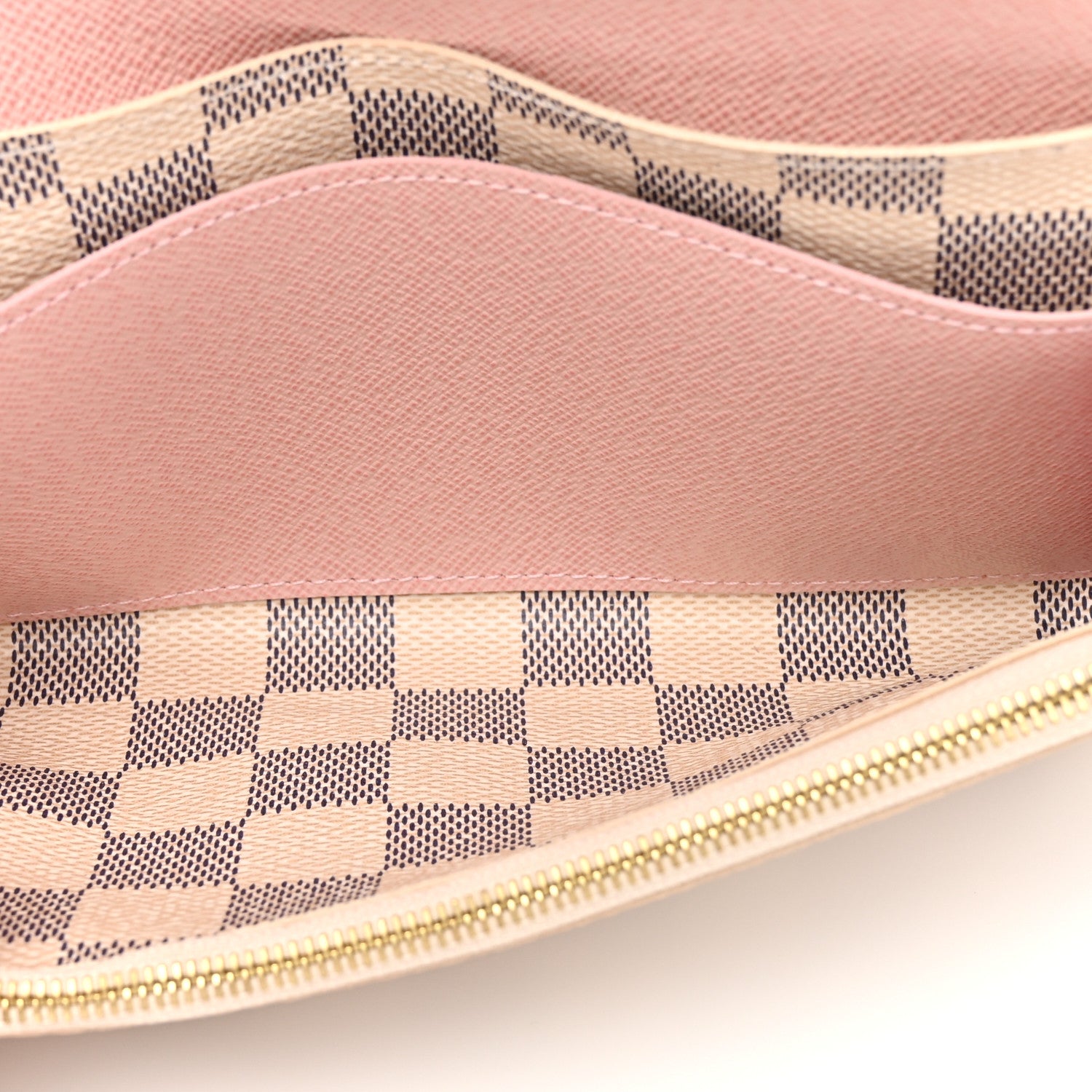 Louis Vuitton Damier Azur Emilie Wallet Rose Ballerine 5 of 10