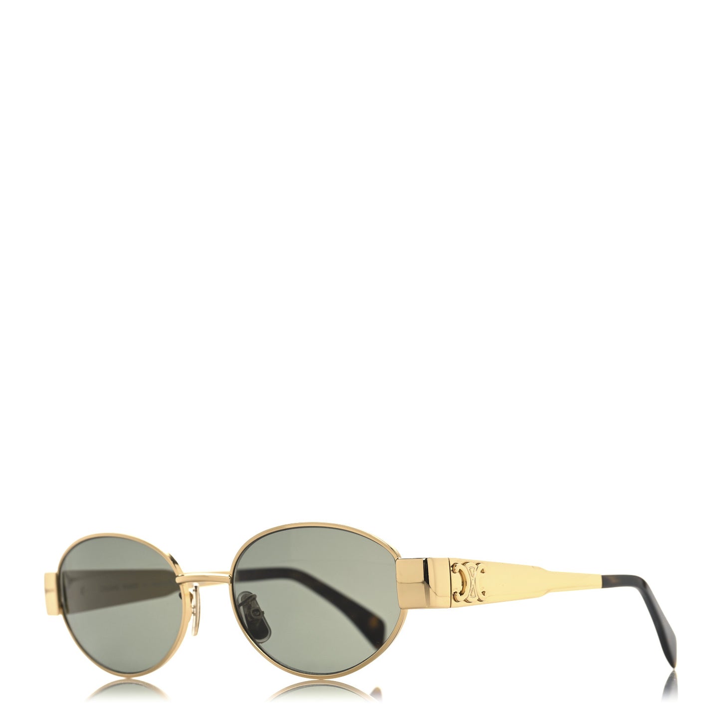 Metal Triomphe 01 Sunglasses CL40235U Gold Green