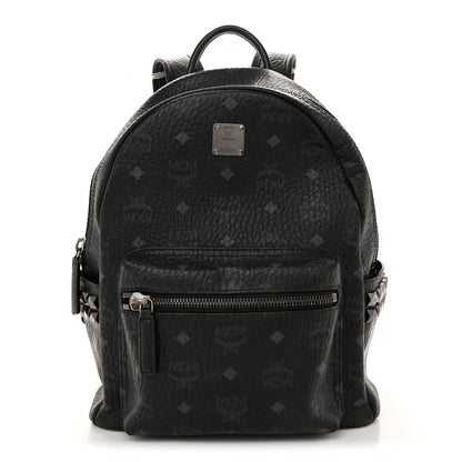 MCM Visetos Small Side Stud Stark Backpack Black 1 of 15