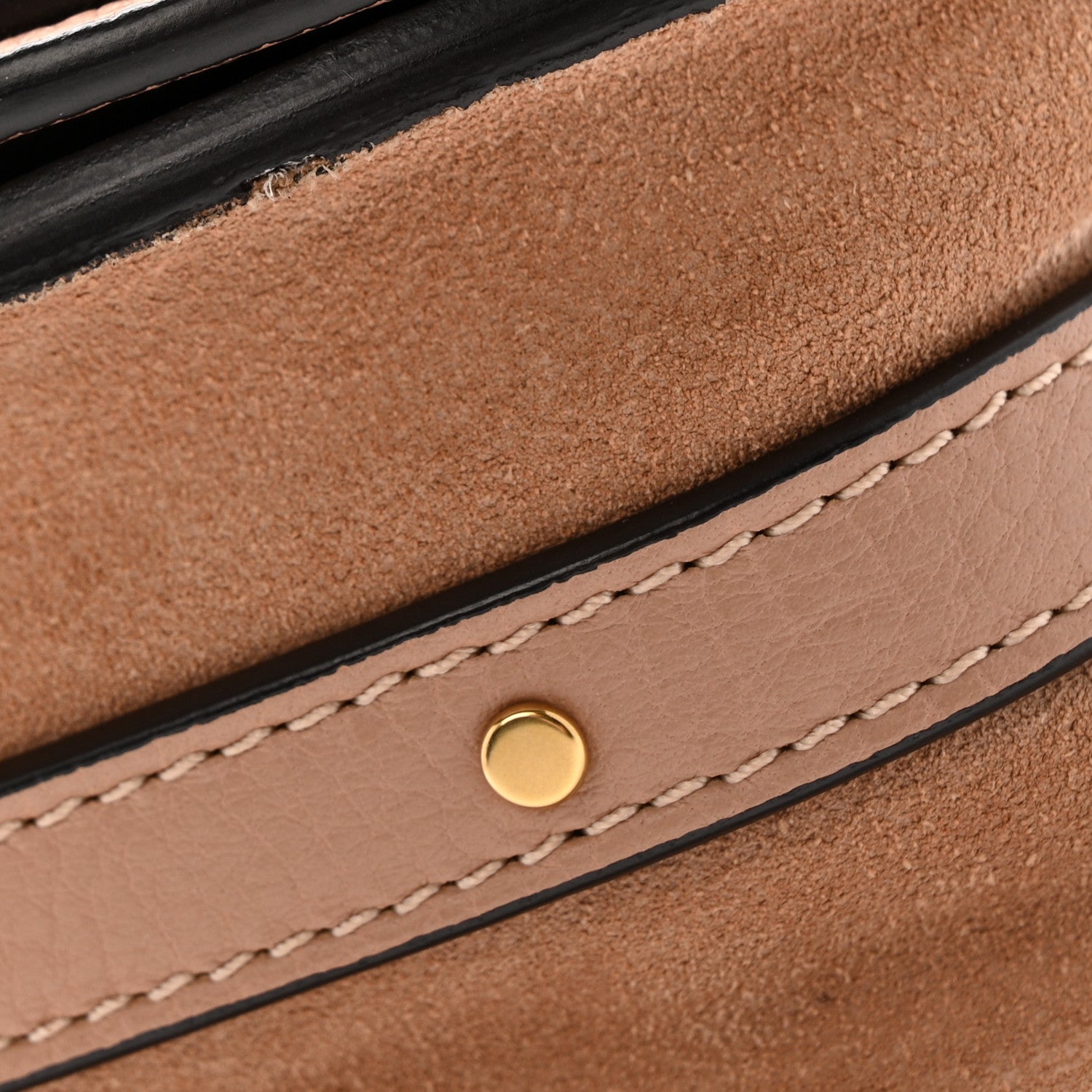 Chloe Calfskin Suede Small Nile Bracelet Bag Biscotti Beige 11 of 12