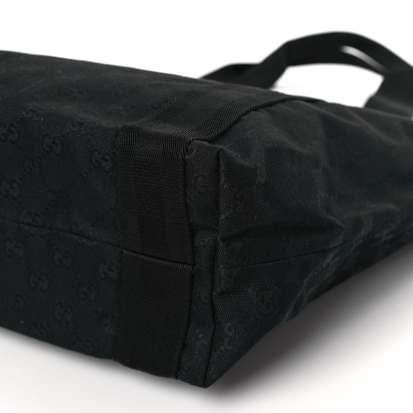 GG Monogram Medium Handle Vertical Tote Black