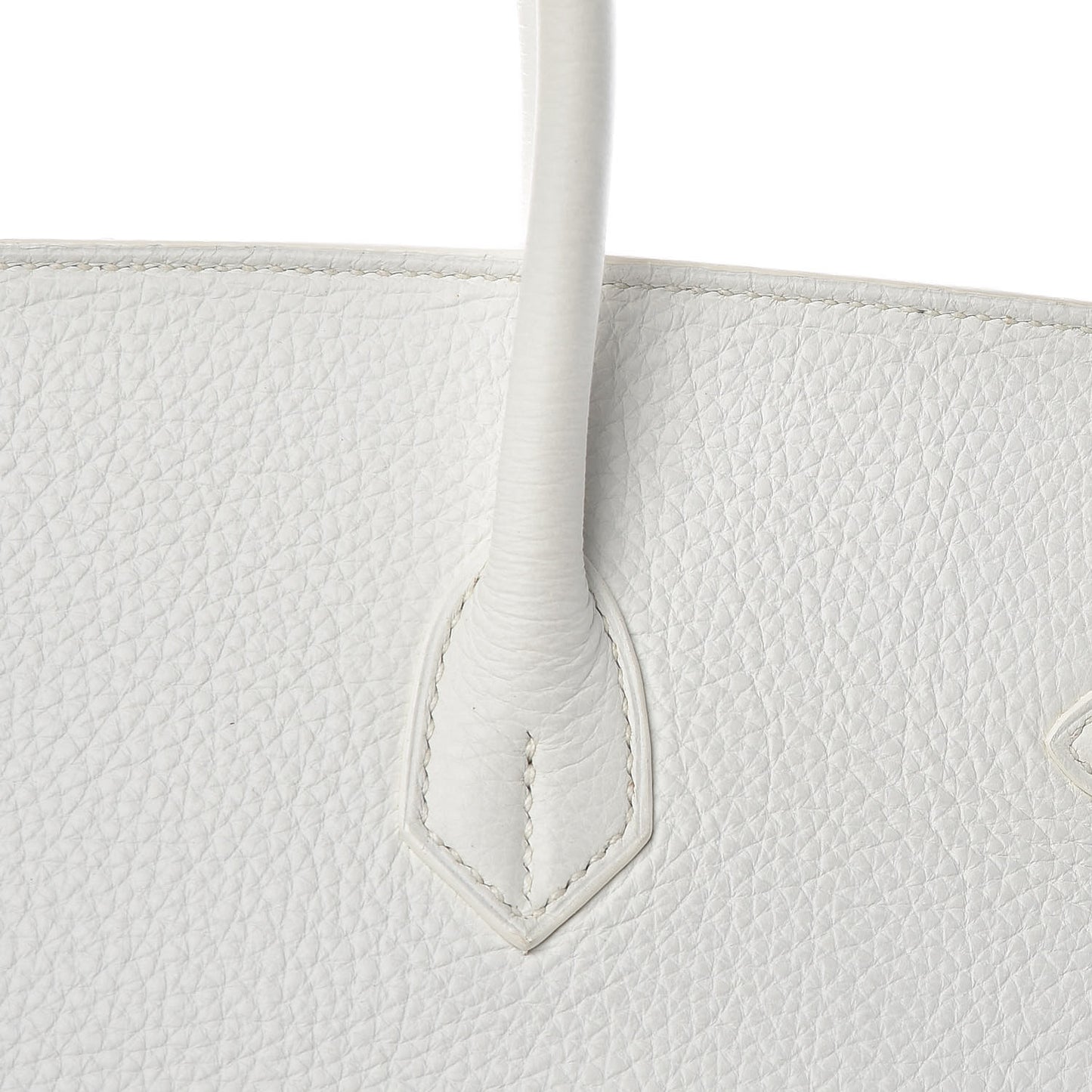 Taurillon Clemence Birkin 40 White