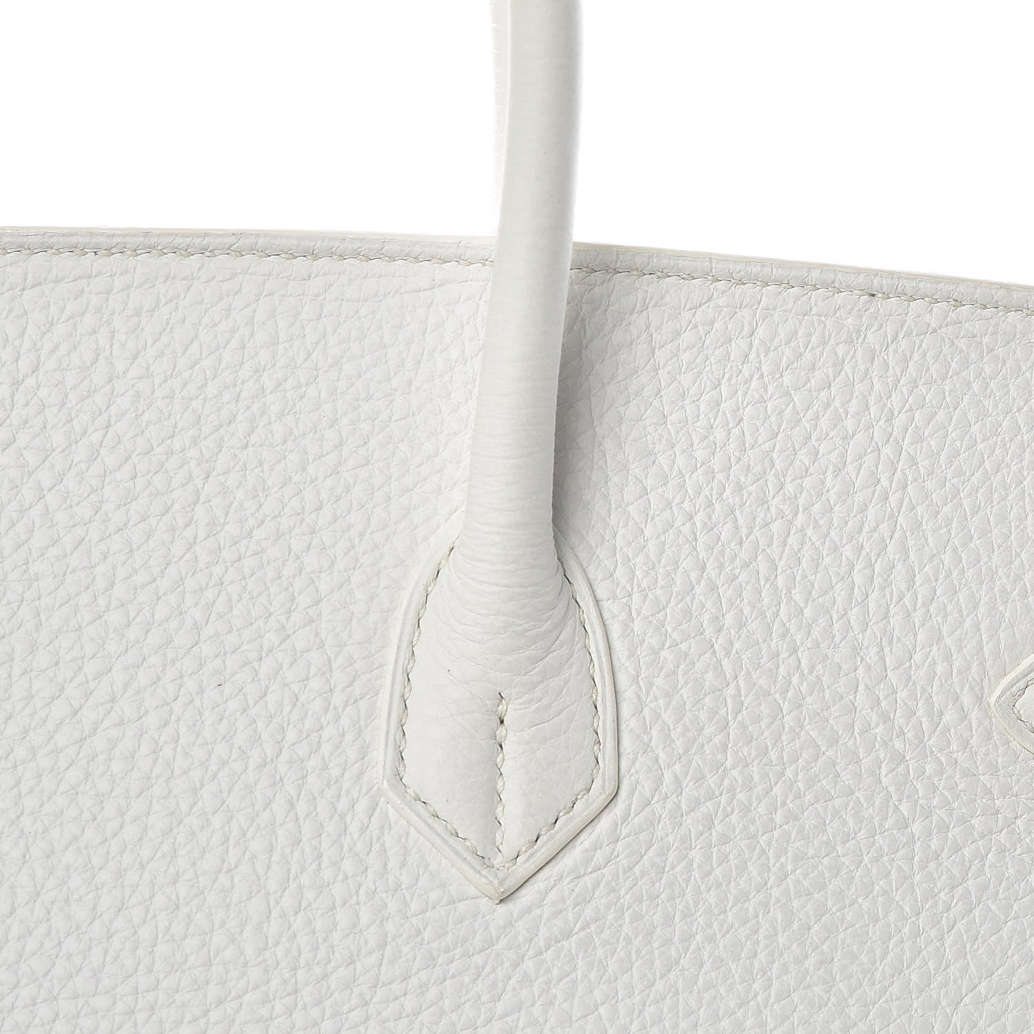 Hermes Taurillon Clemence Birkin 40 White 11 of 39