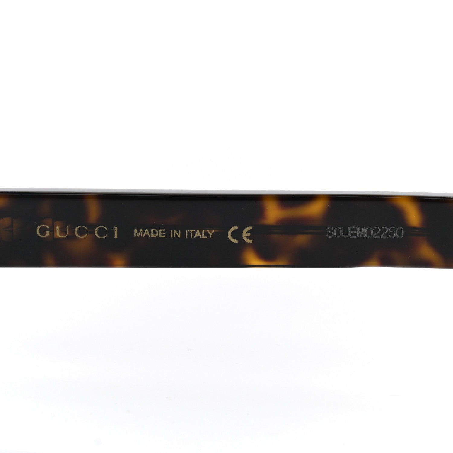 Gucci Acetate Asymmetrical Crystal Sunglasses GG0240S Havanna 6 of 8