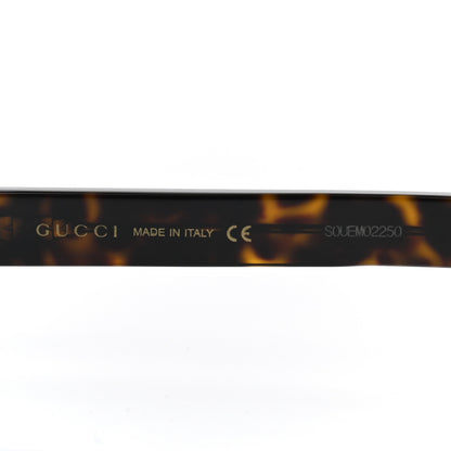 Gucci Acetate Asymmetrical Crystal Sunglasses GG0240S Havanna 6 of 8