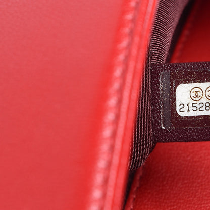 Chanel Sheepskin Quilted Vintage Mademoiselle Flap Red 7 of 8