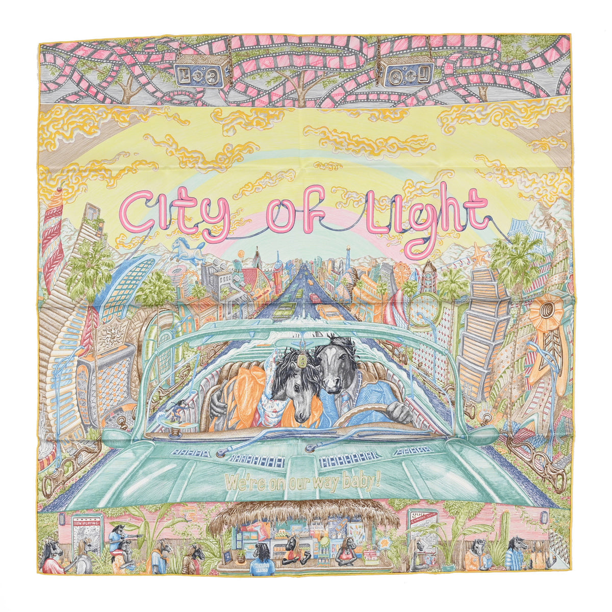 Silk City Of Light Scarf 90