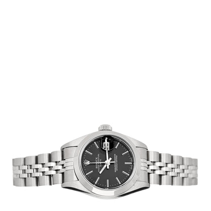 Rolex Stainless Steel 26mm Oyster Perpetual Date Watch Black 79160 2 of 4