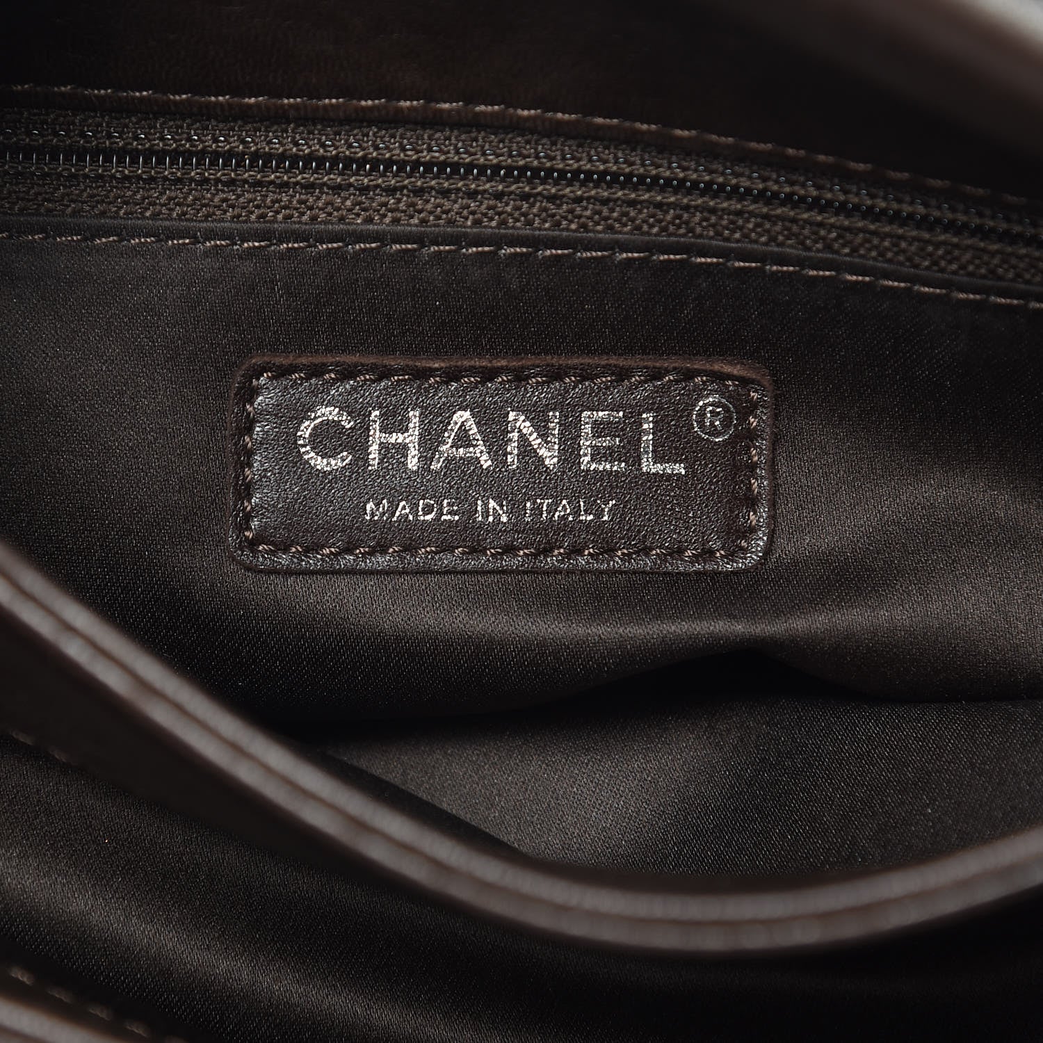 Chanel Lambskin Quilted Large 3 Flap Dark Brown 6 of 20