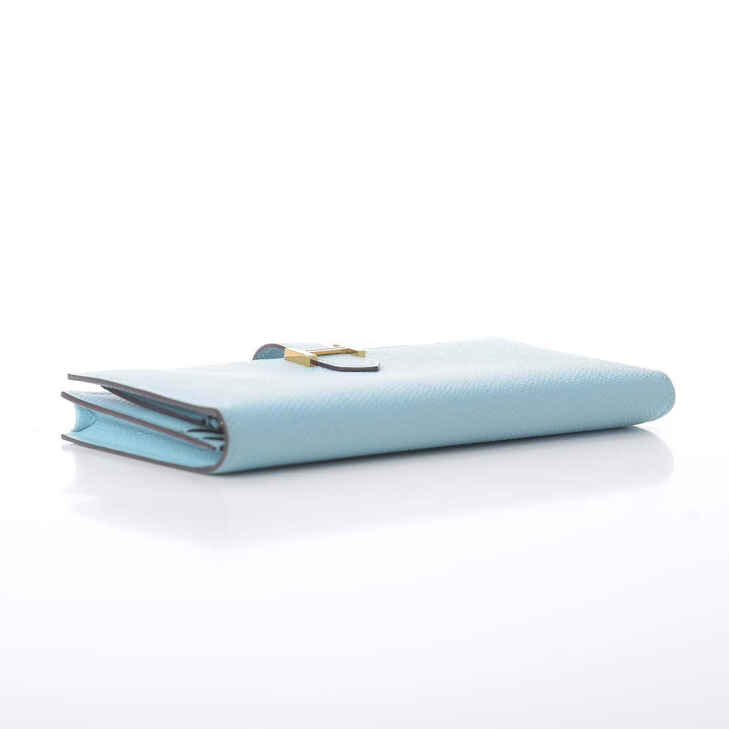 Hermes Epsom Bearn Gusset Wallet Bleu Atoll 4 of 9