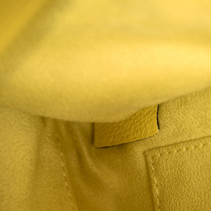 Celine Drummed Calfskin Nano Luggage Citron 7 of 18