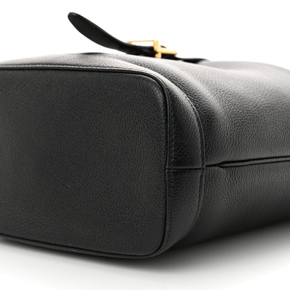 Celine Soft Grained Calfskin Medium Bucket Bag Black 10 of 15