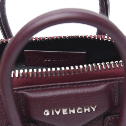 Givenchy Sugar Goatskin Mini Antigona Oxblood 1 of 12