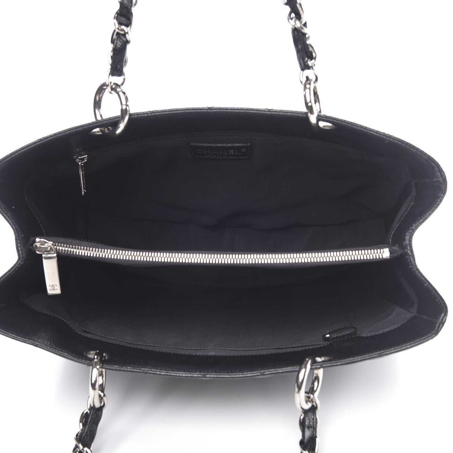 Caviar Quilted Grand Shopping Tote GST Black