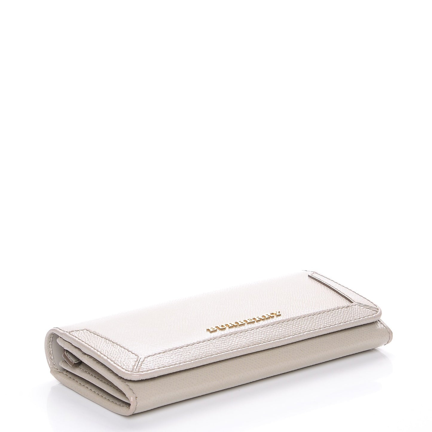 Patent Penrose Continental Wallet Pale Grey