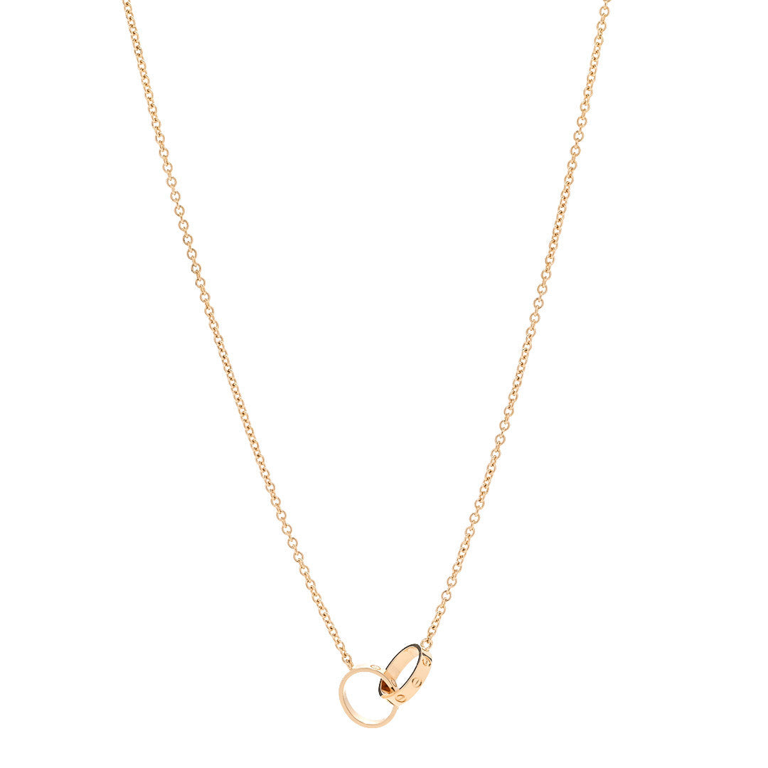 Cartier 18K Yellow Gold Interlocking LOVE Necklace 1 of 5