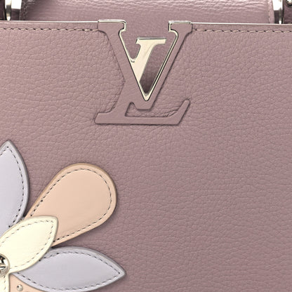 Louis Vuitton Taurillon Iris Blossom Capucines BB Light Purple 7 of 10