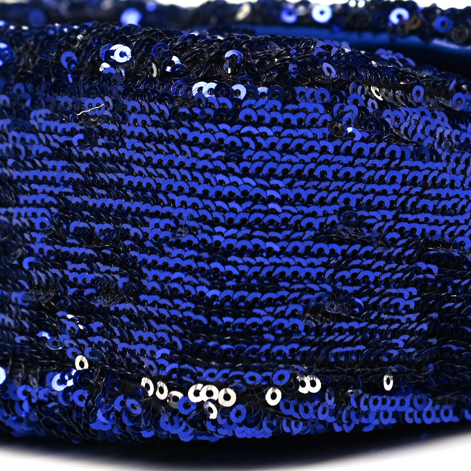Chanel Sequin Medium Flap Dark Blue 9 of 9